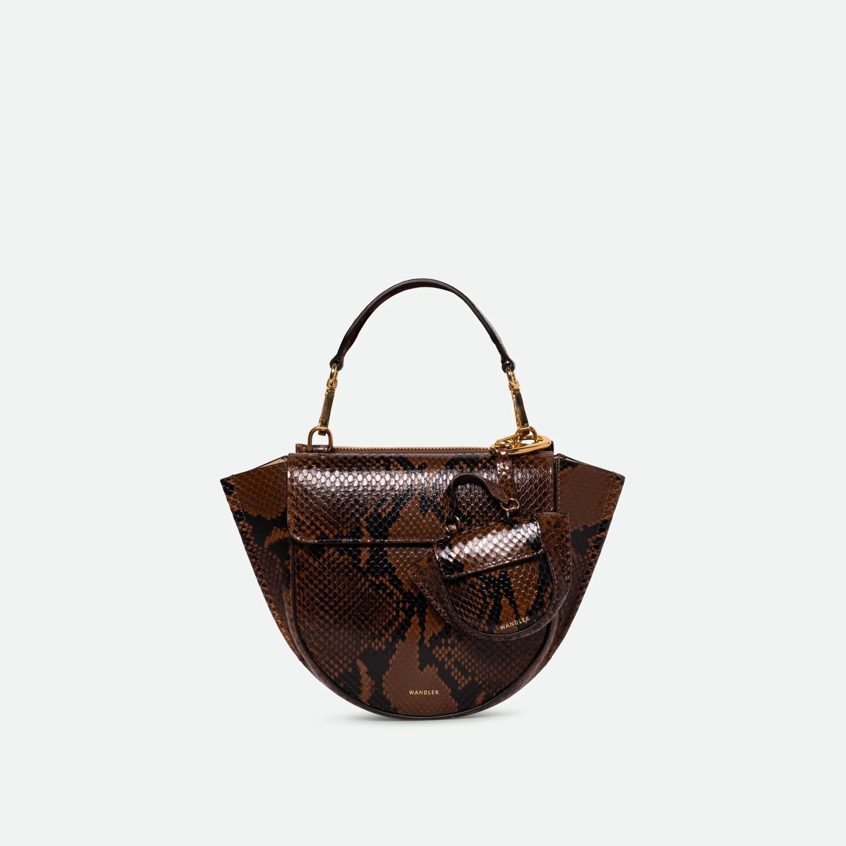 Hortensia Bag Mini - Brown Python - Image 7