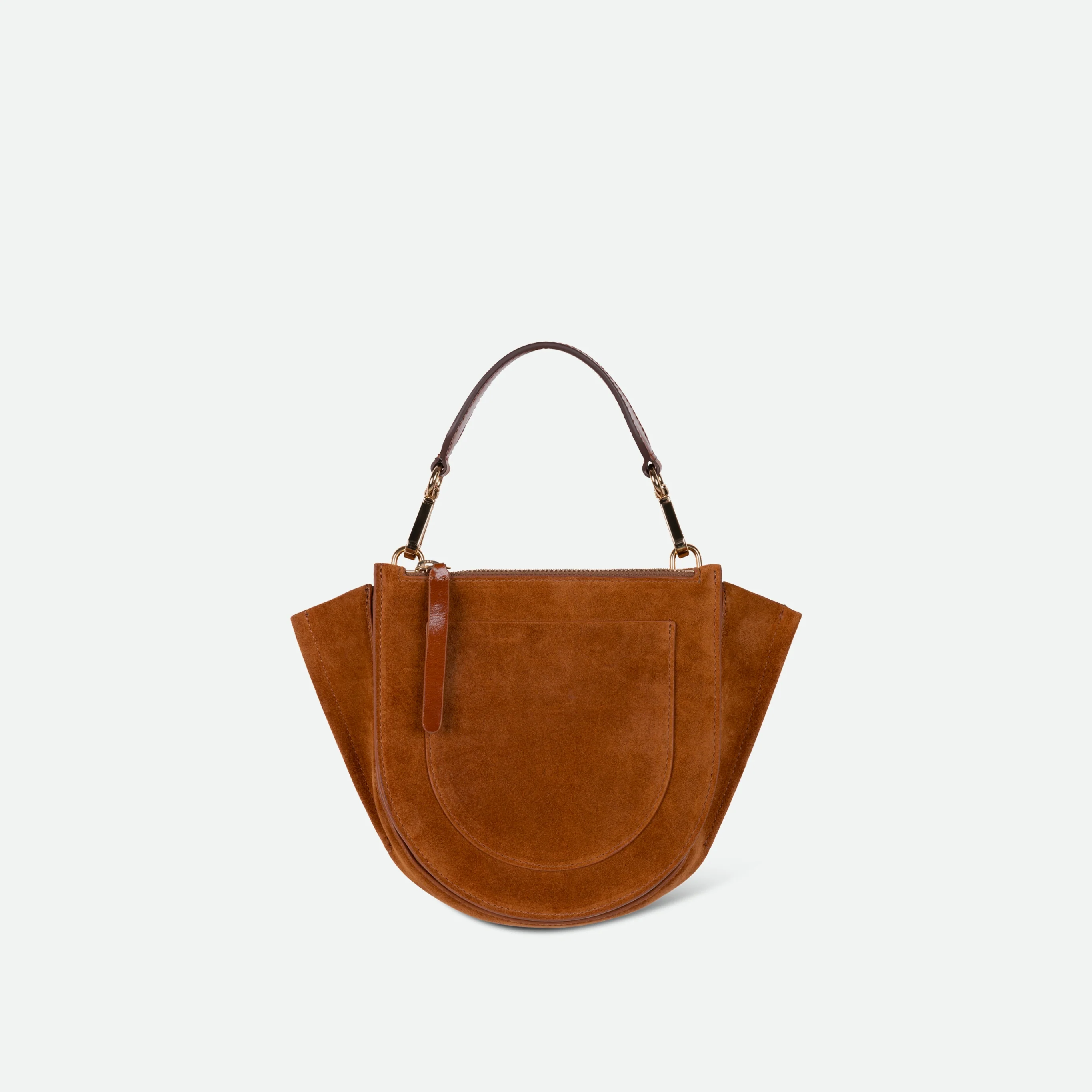 Hortensia Bag Mini - Cognac Suede - Image 4