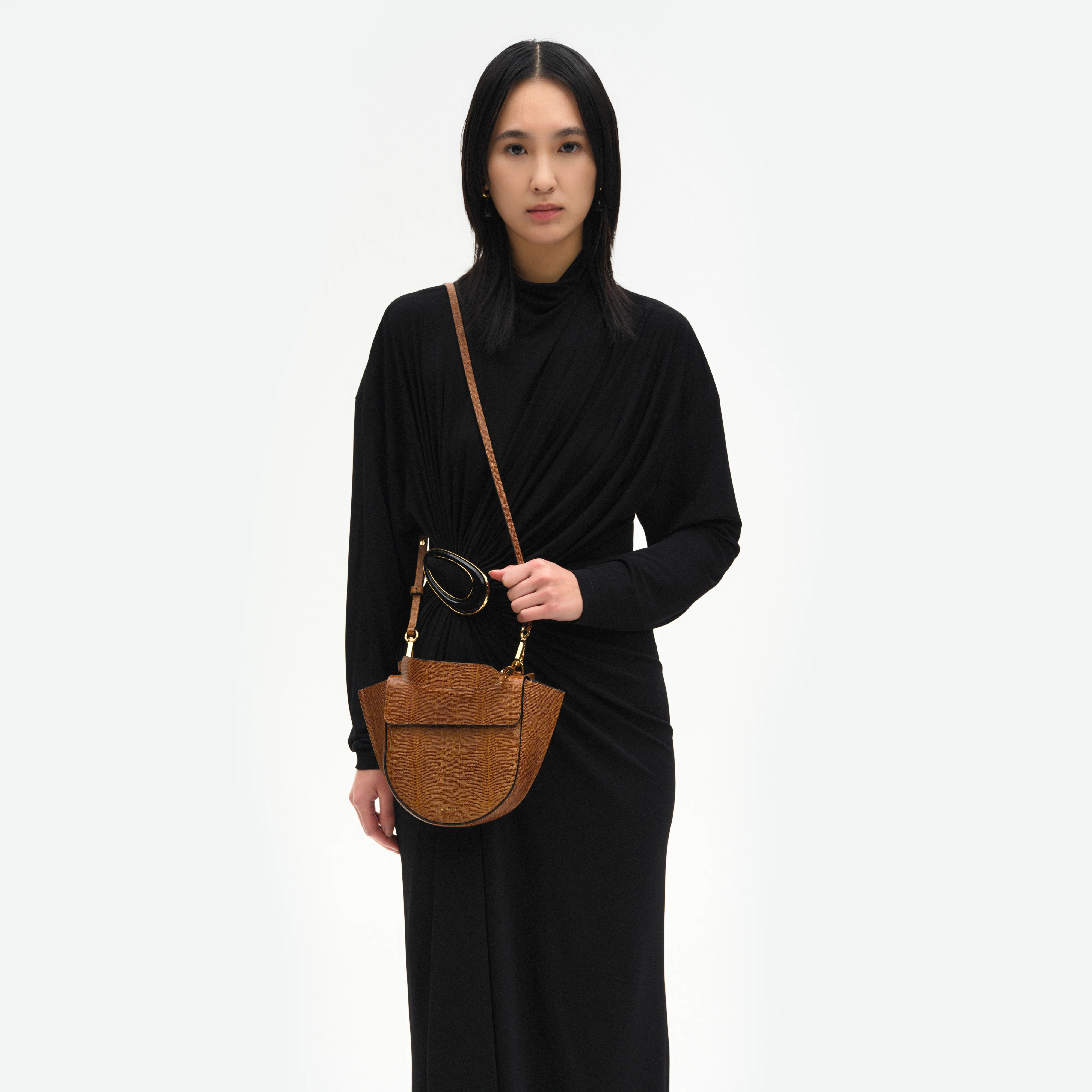 Hortensia Bag Mini - Tabacco Lizzard - Image 6