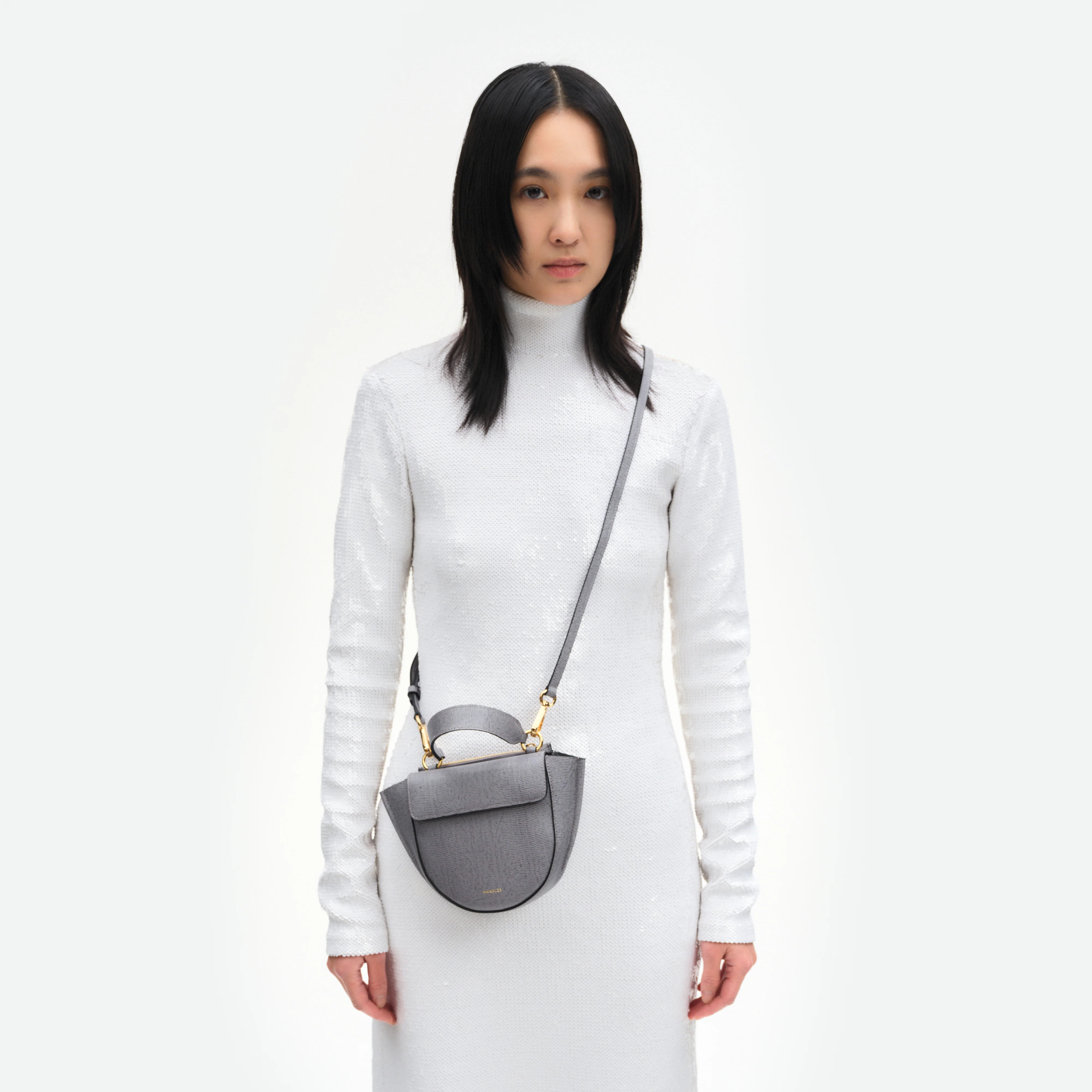 Hortensia Bag Piccola - Grey Lizzard - Image 4