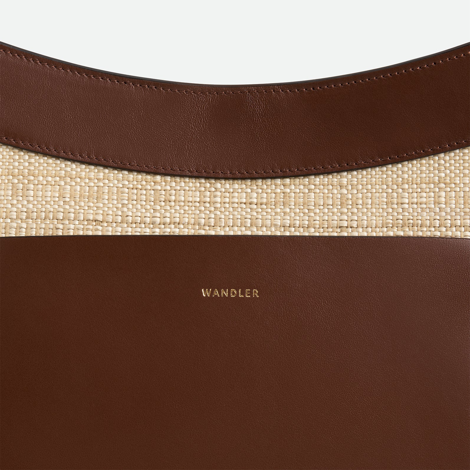 Hortensia Slouch Tote - Beige Raffia - Image 3