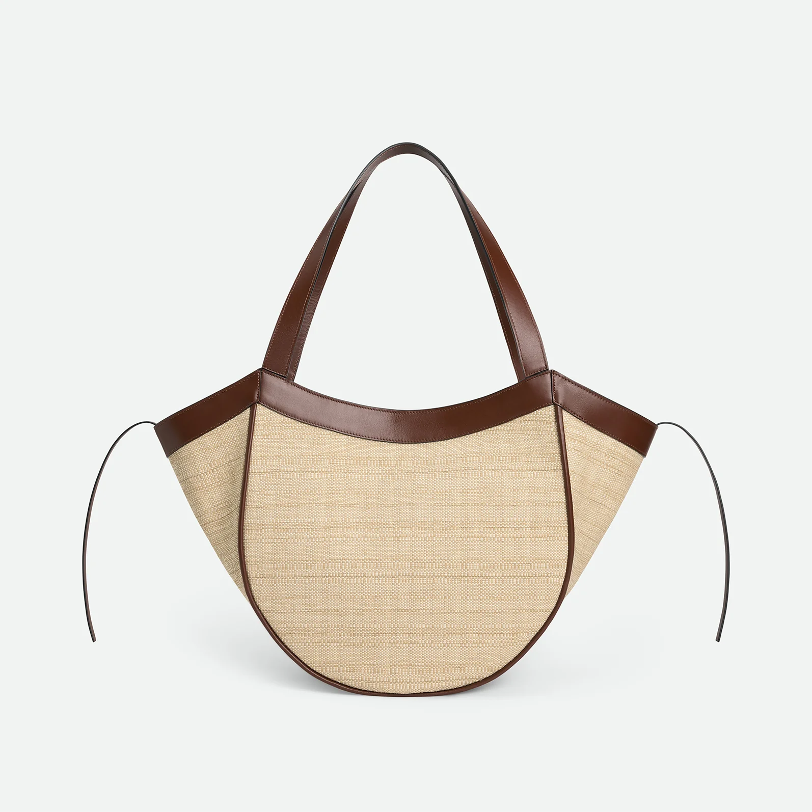 Hortensia Slouch Tote - Beige Raffia - Image 4