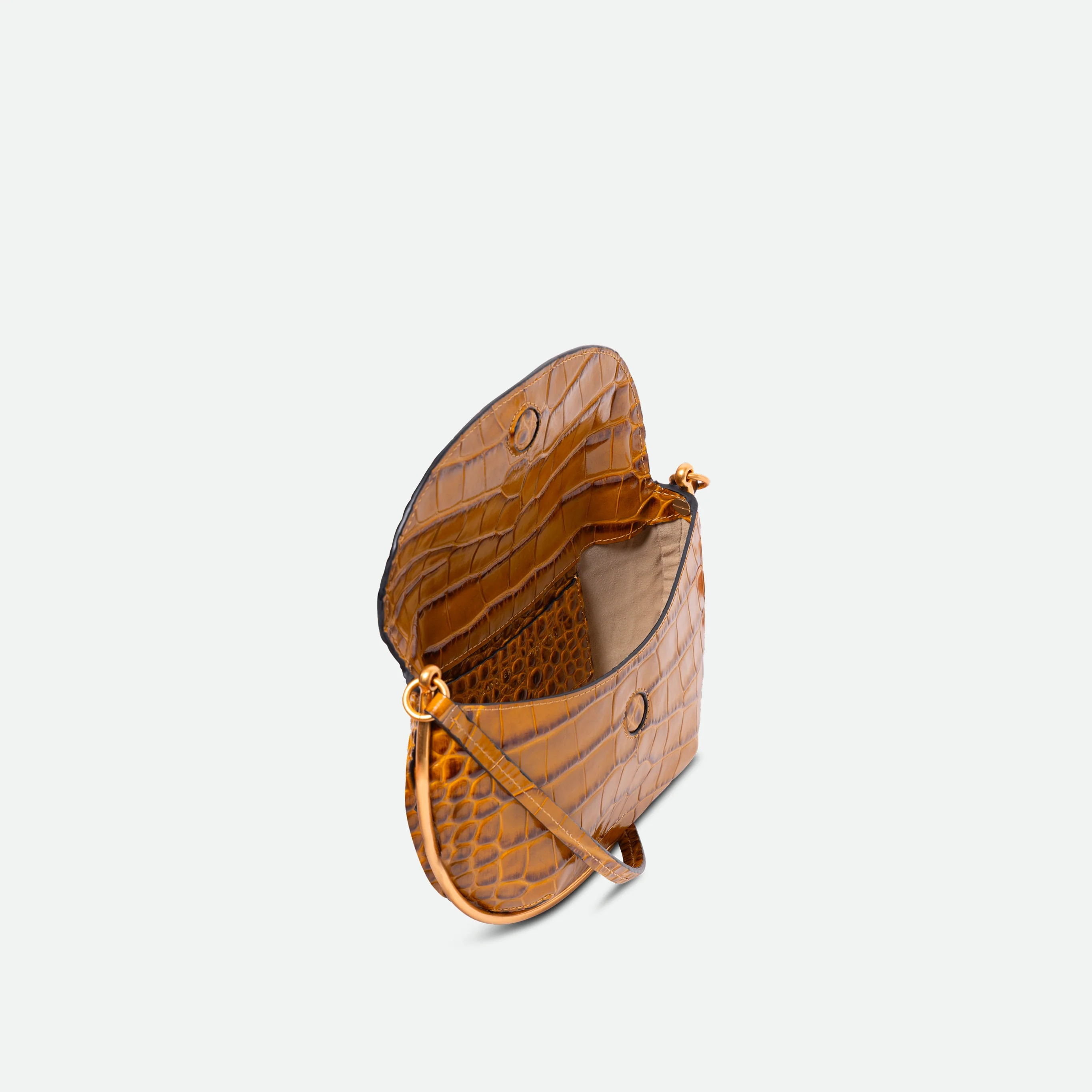 Kate Mini Crossbody - Saddle Croco - Image 3