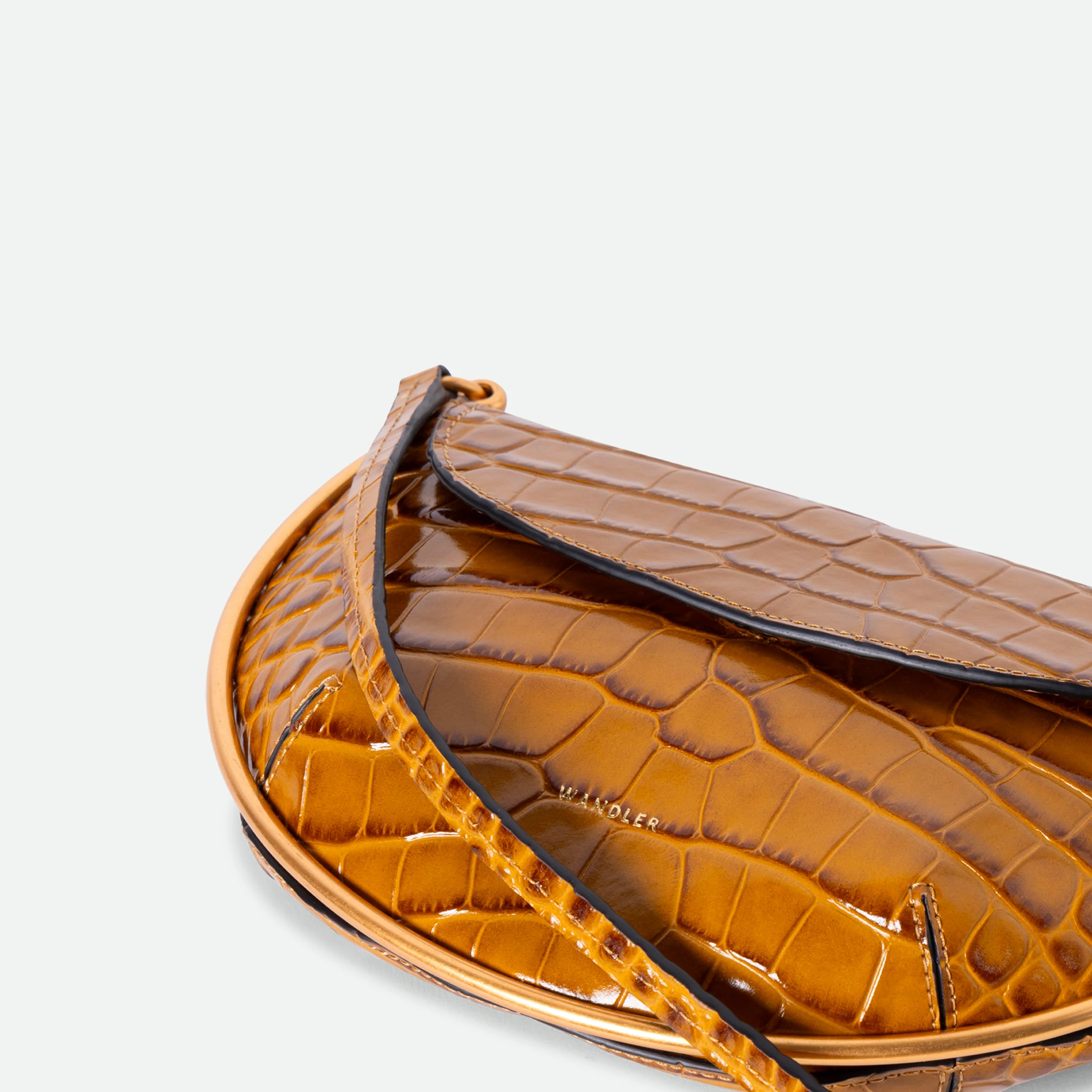 Kate Mini Crossbody - Saddle Croco - Image 4