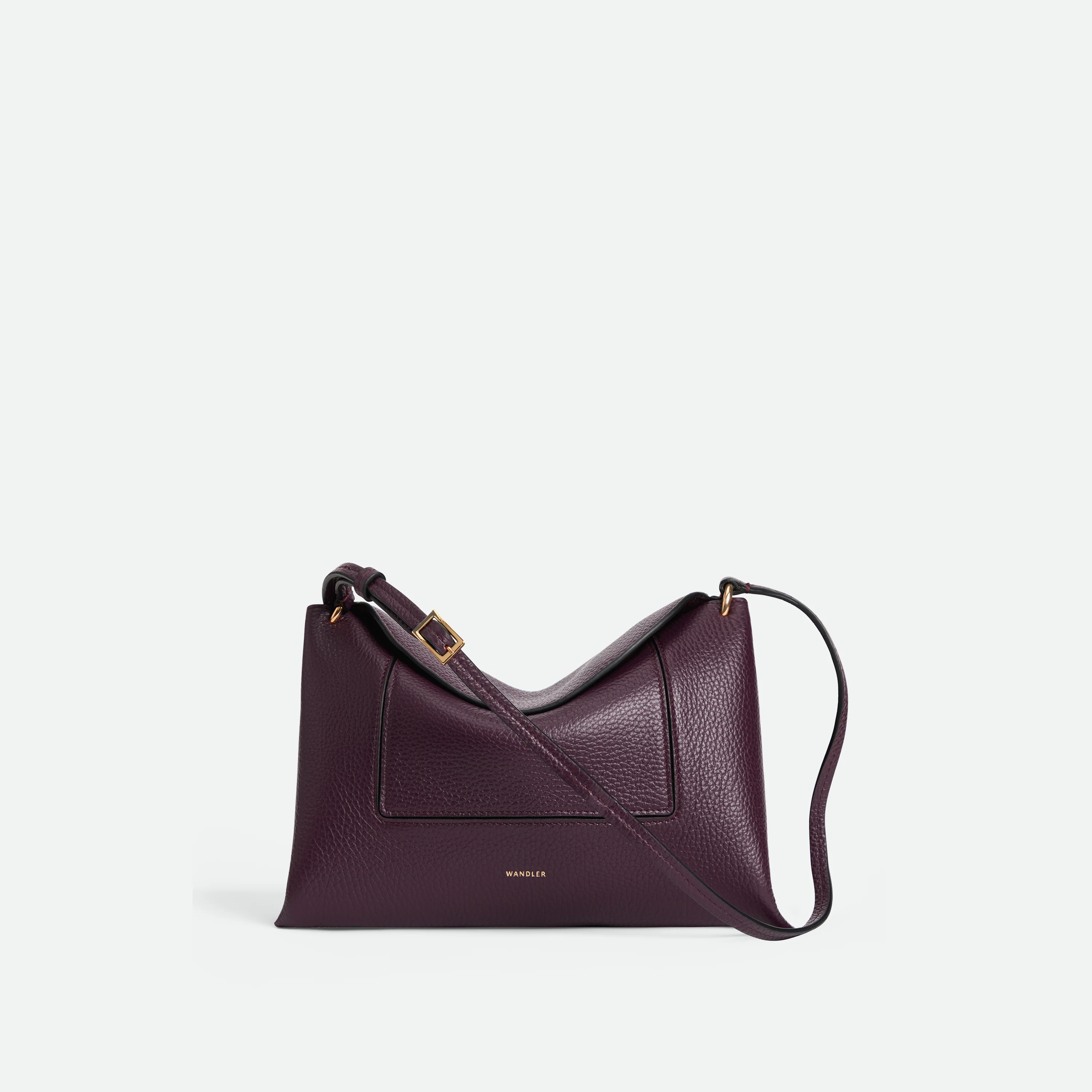 Penelope Slouch Bag - Aubergine Crust