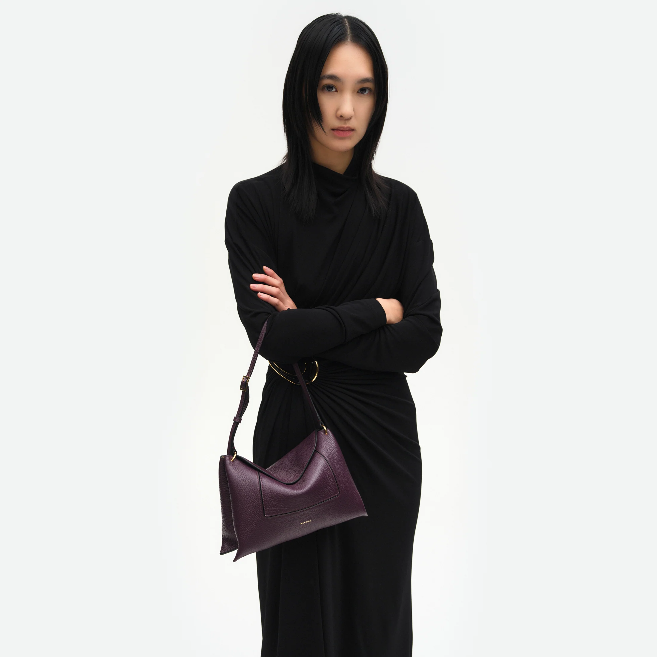 Penelope Slouch Bag - Aubergine Crust - Image 4