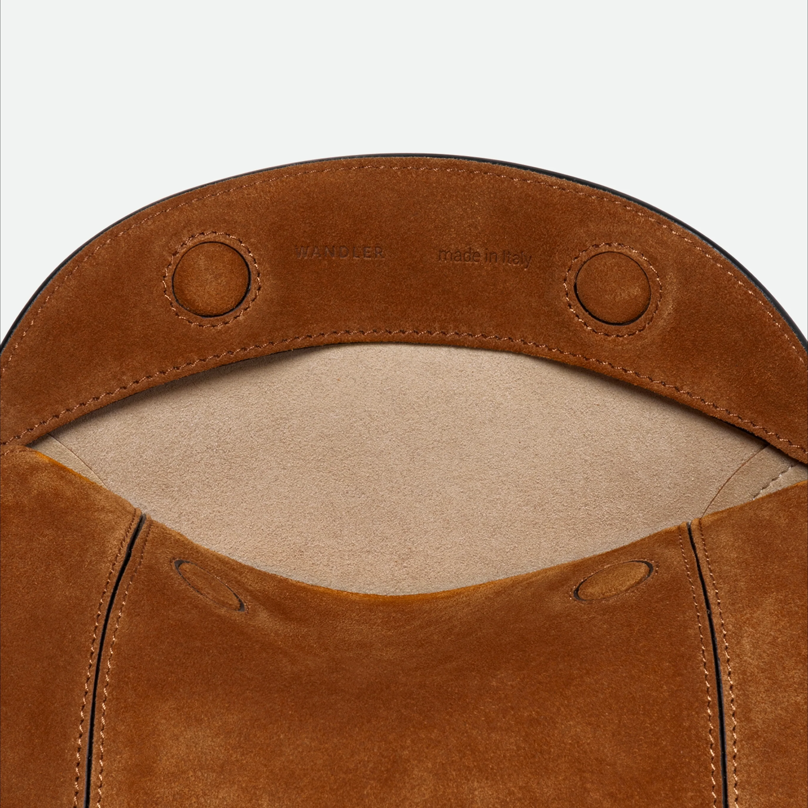 Penelope Slouch Bag - Cognac Suede - Image 6