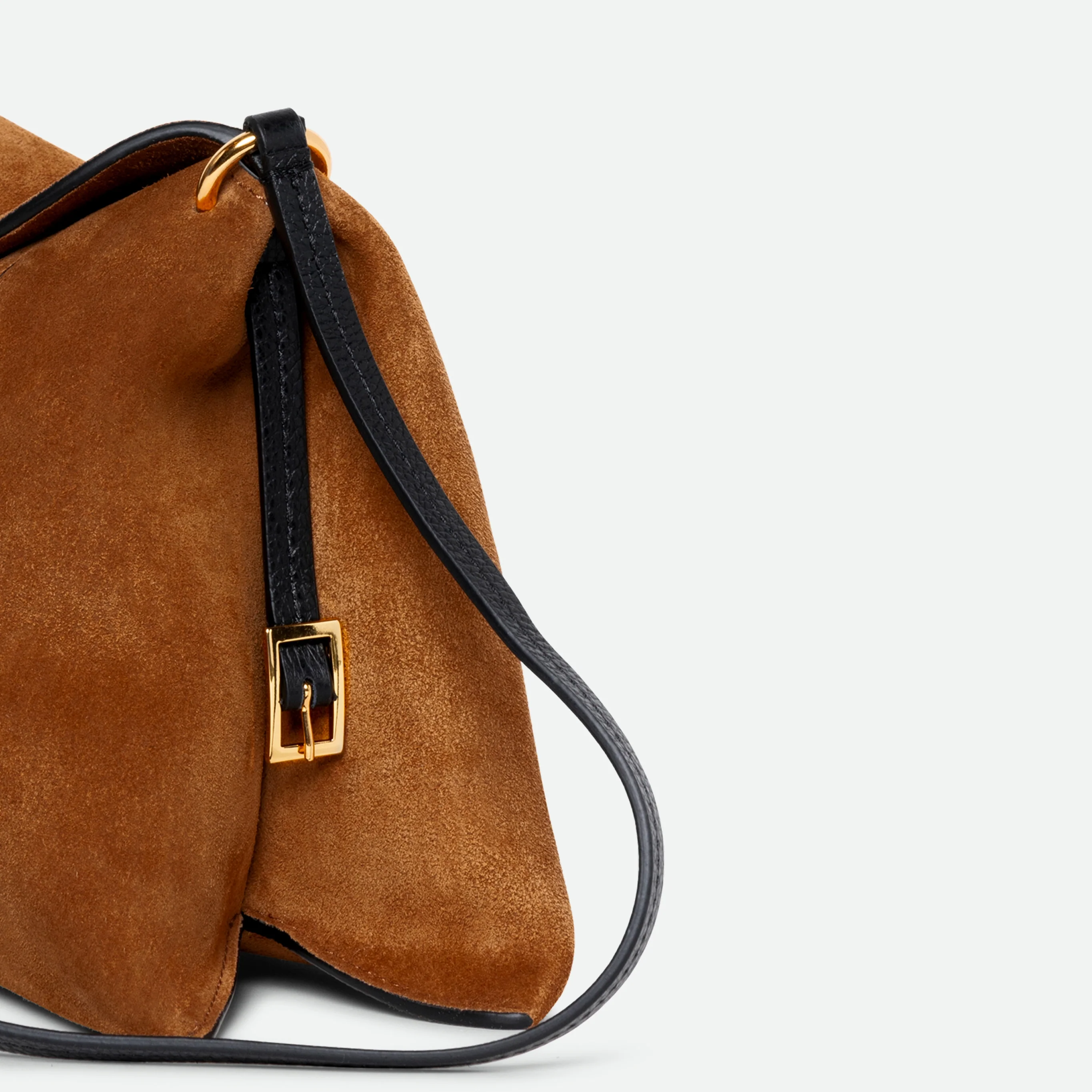Penelope Slouch Bag - Cognac Suede - Image 7