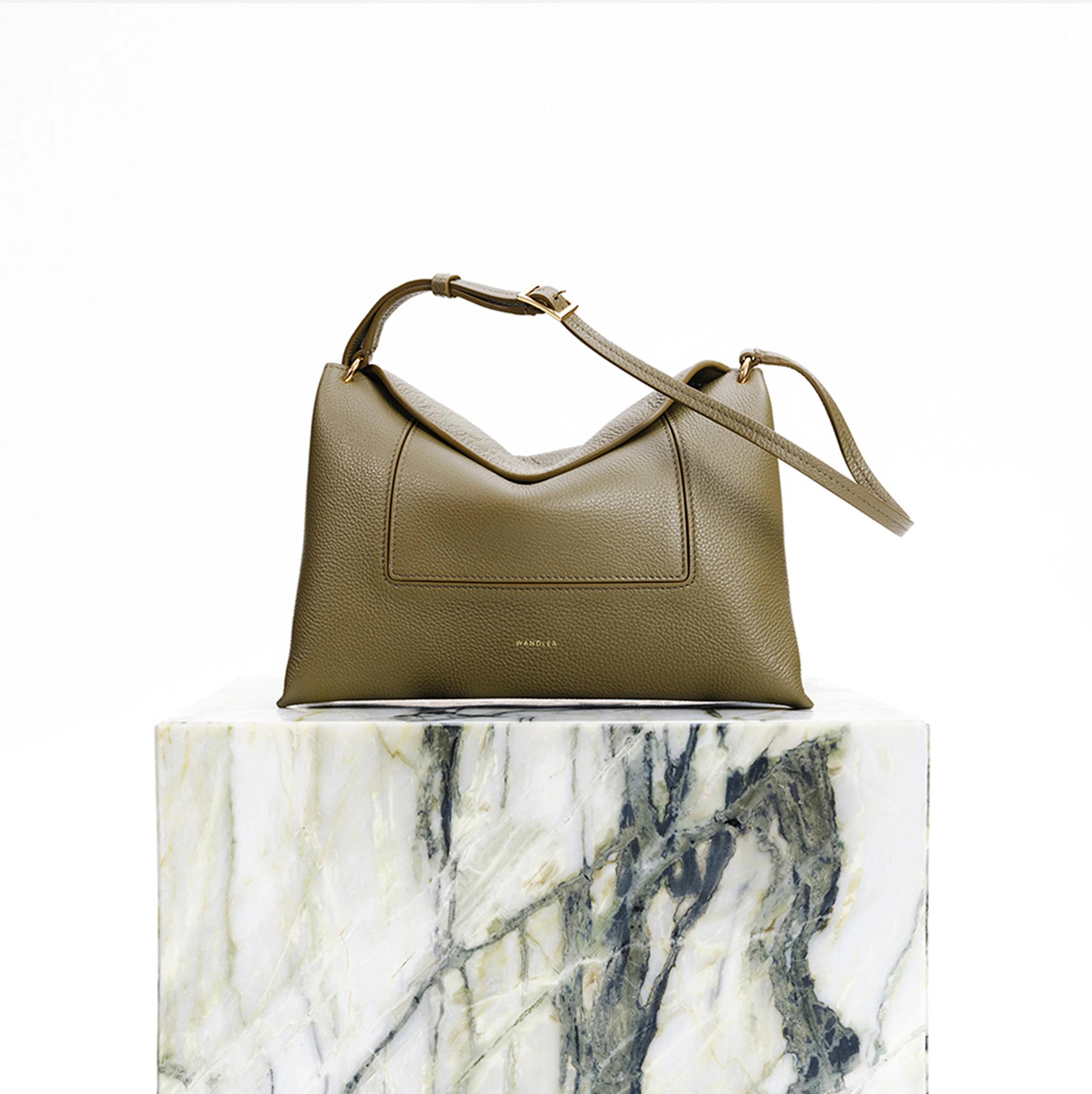 Penelope Slouch Bag - Olive Crust - Image 10