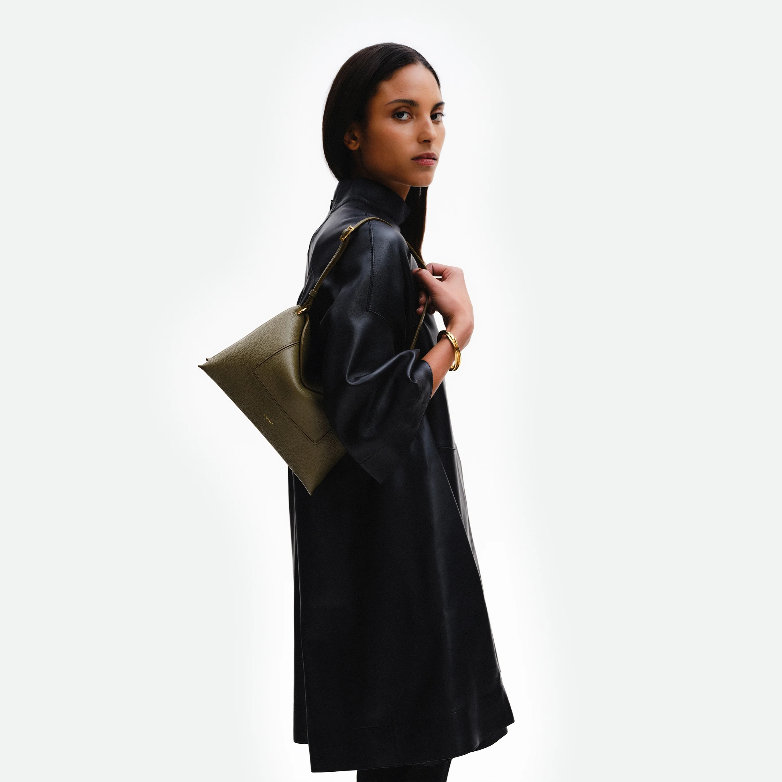 Penelope Slouch Bag - Olive Crust - Image 3