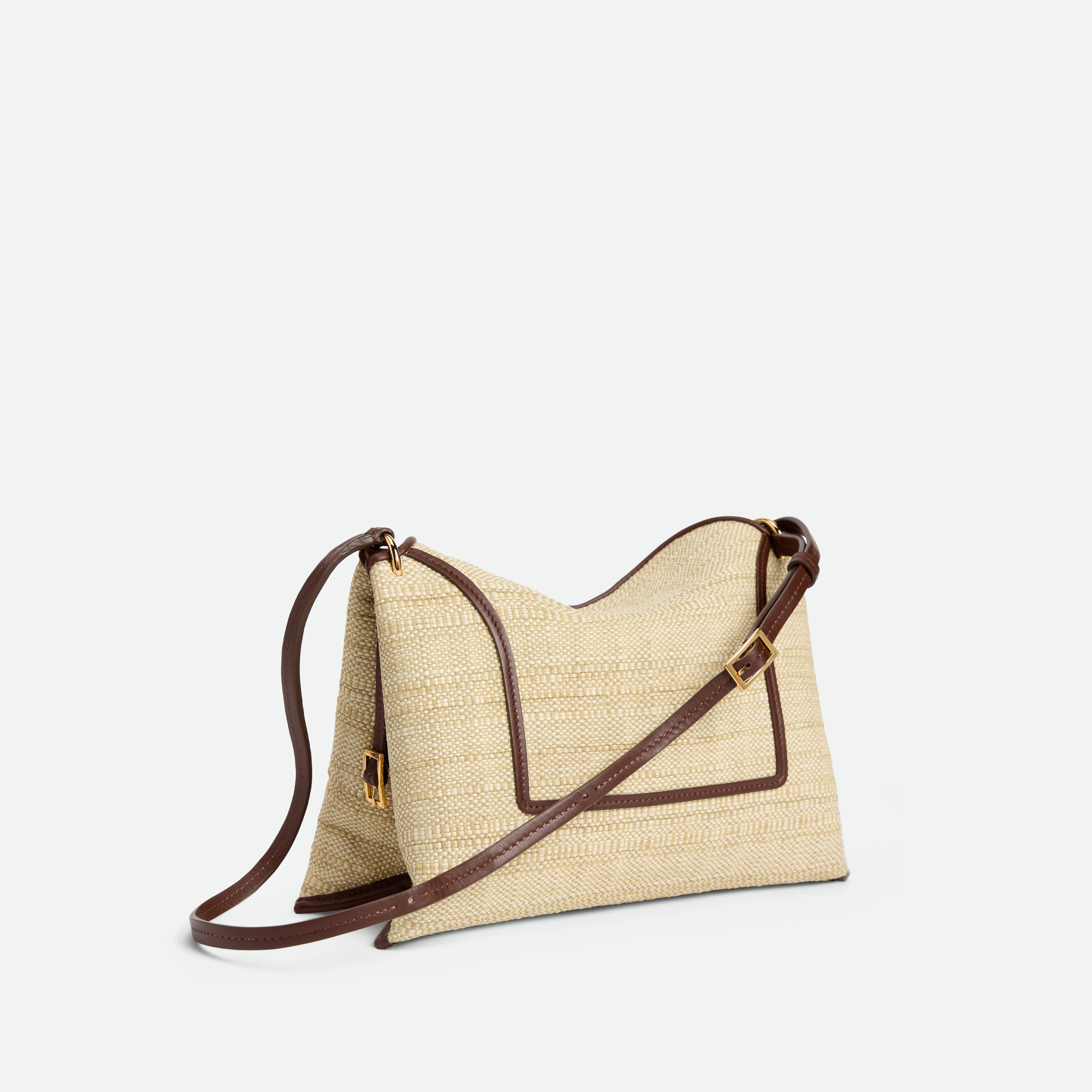 Penelope Slouch Bag Raffia - Beige Raffia - Image 3