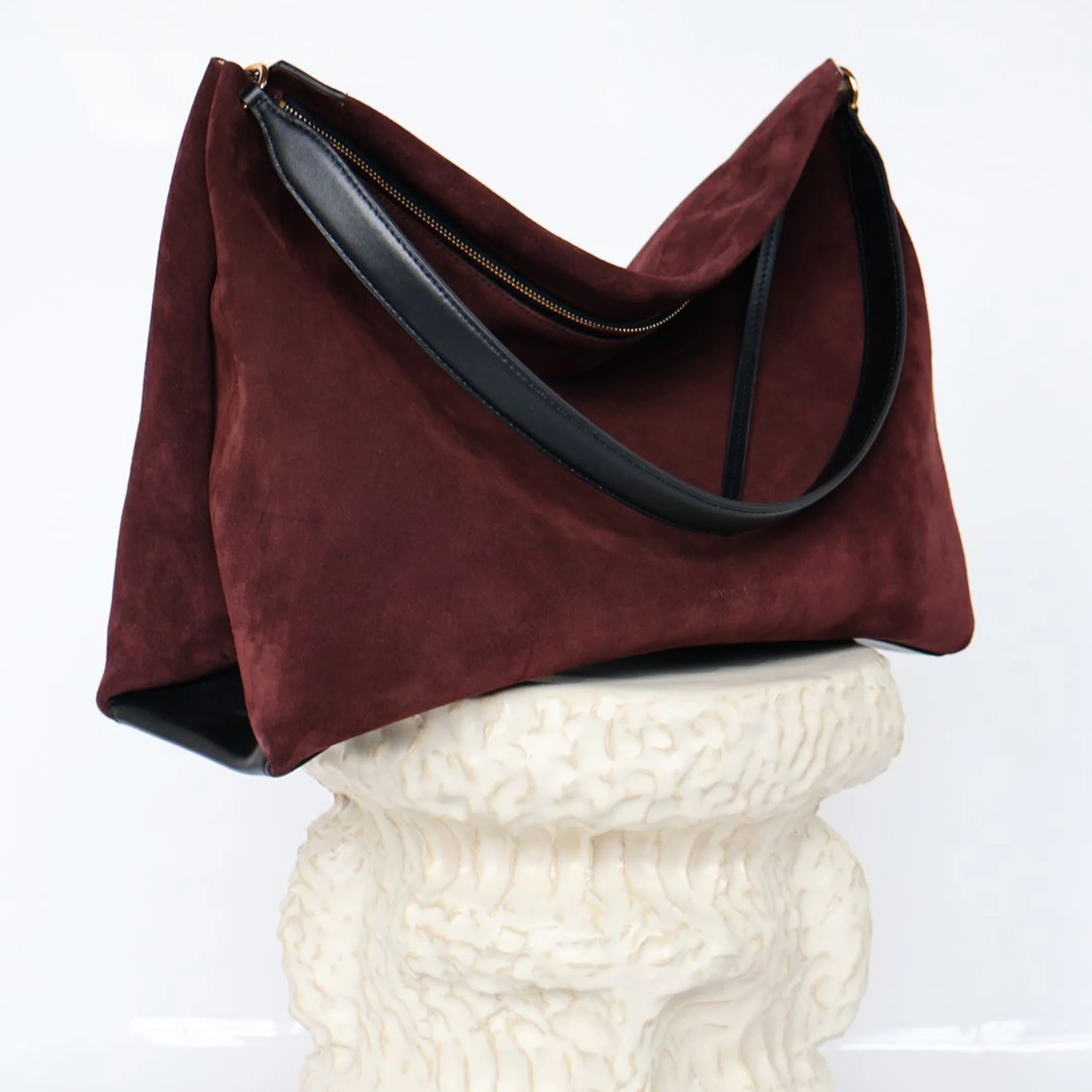 Penelope Tote - Acai Suede / Black - Image 3