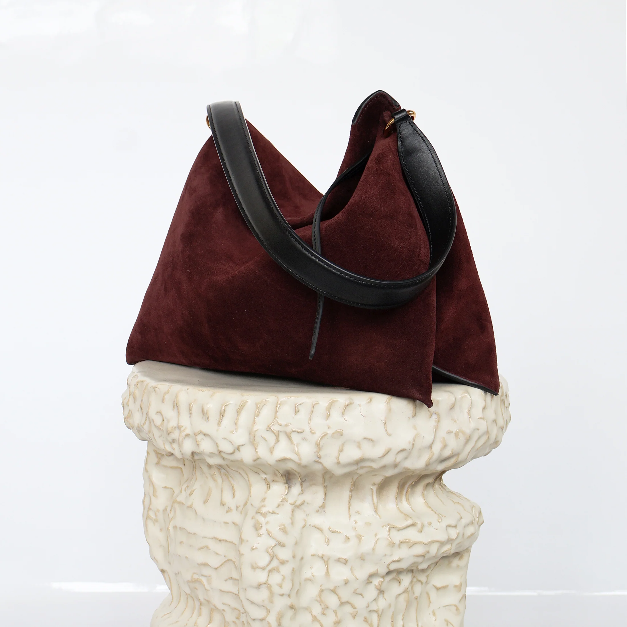 Penelope Tote Small - Acai Suede / Black - Image 4
