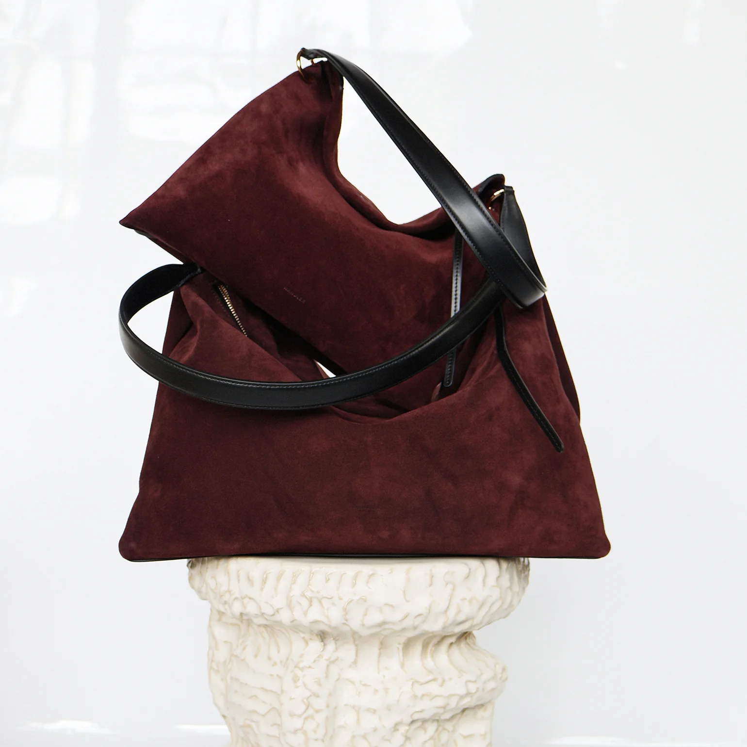 Penelope Tote Small - Acai Suede / Black - Image 7