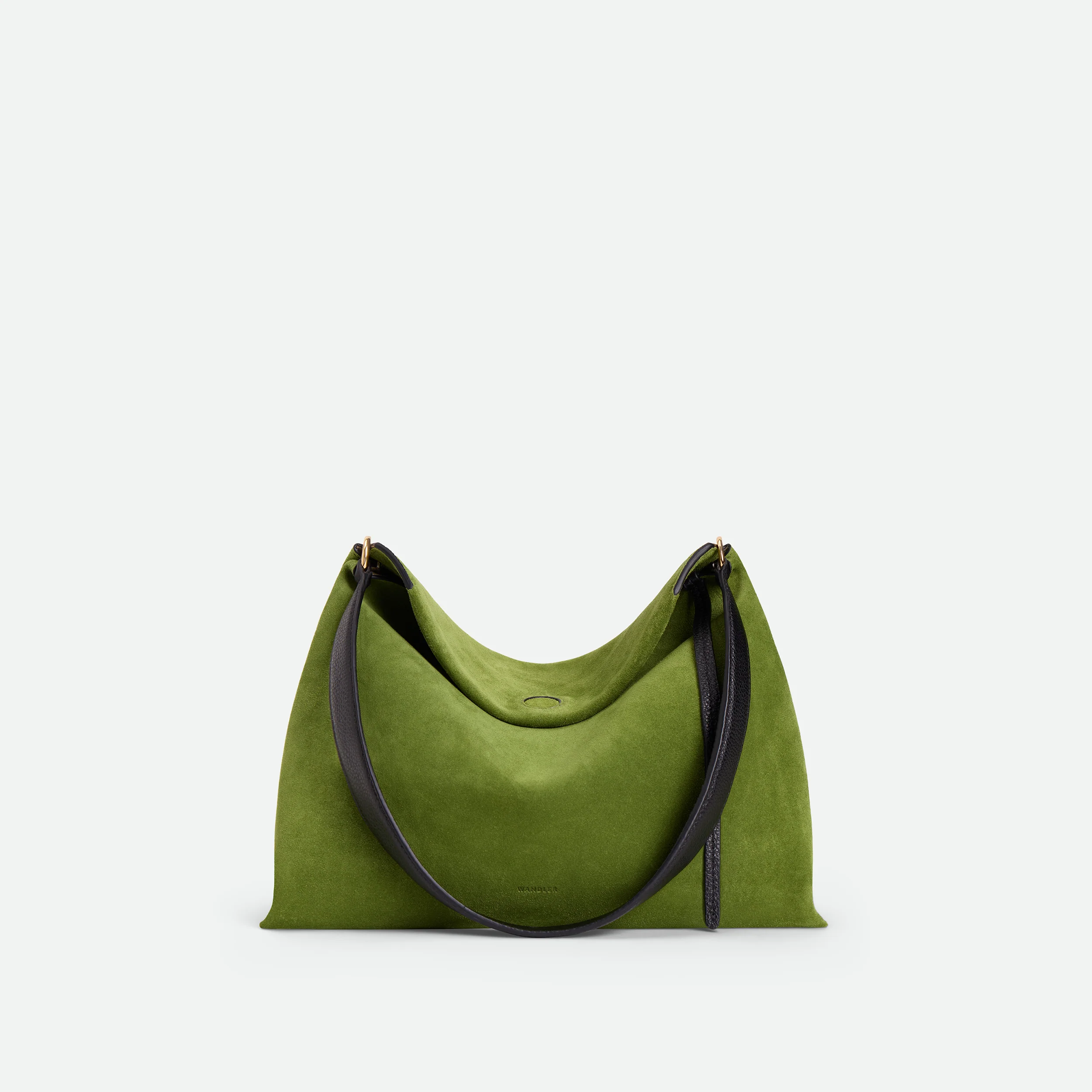 Penelope Tote Small - Verde Suede / Black