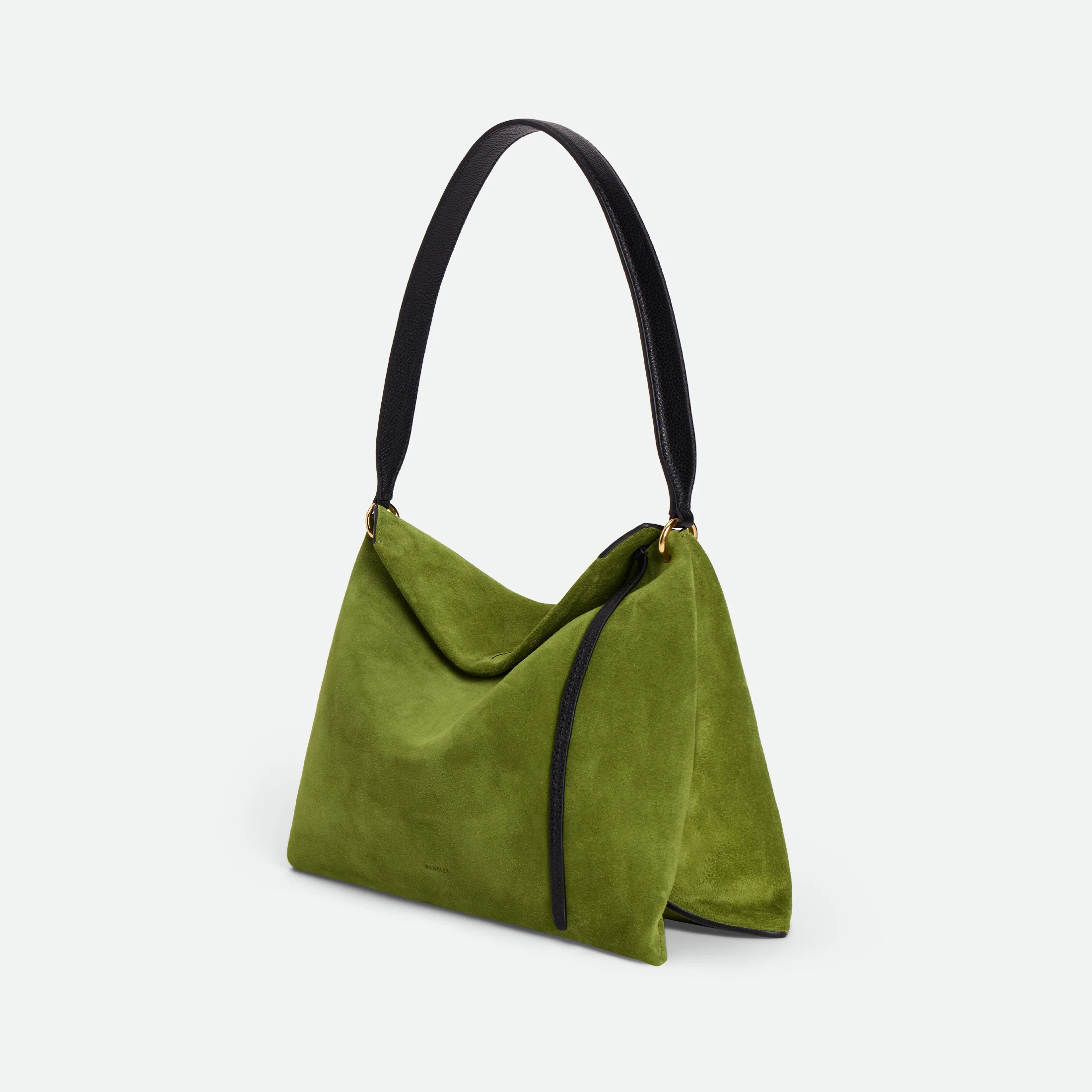 Penelope Tote Small - Verde Suede / Black - Image 5