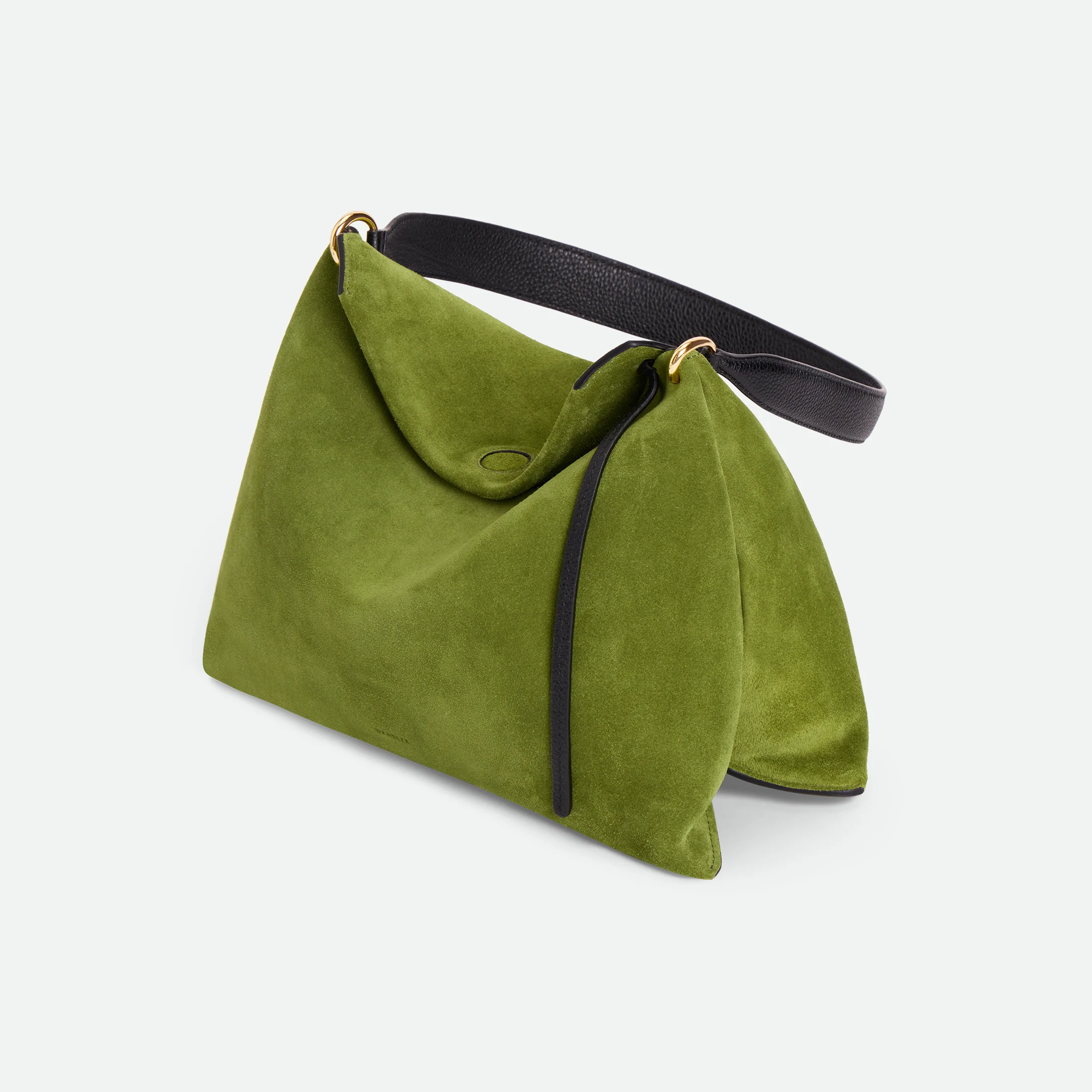 Penelope Tote Small - Verde Suede / Black - Image 6