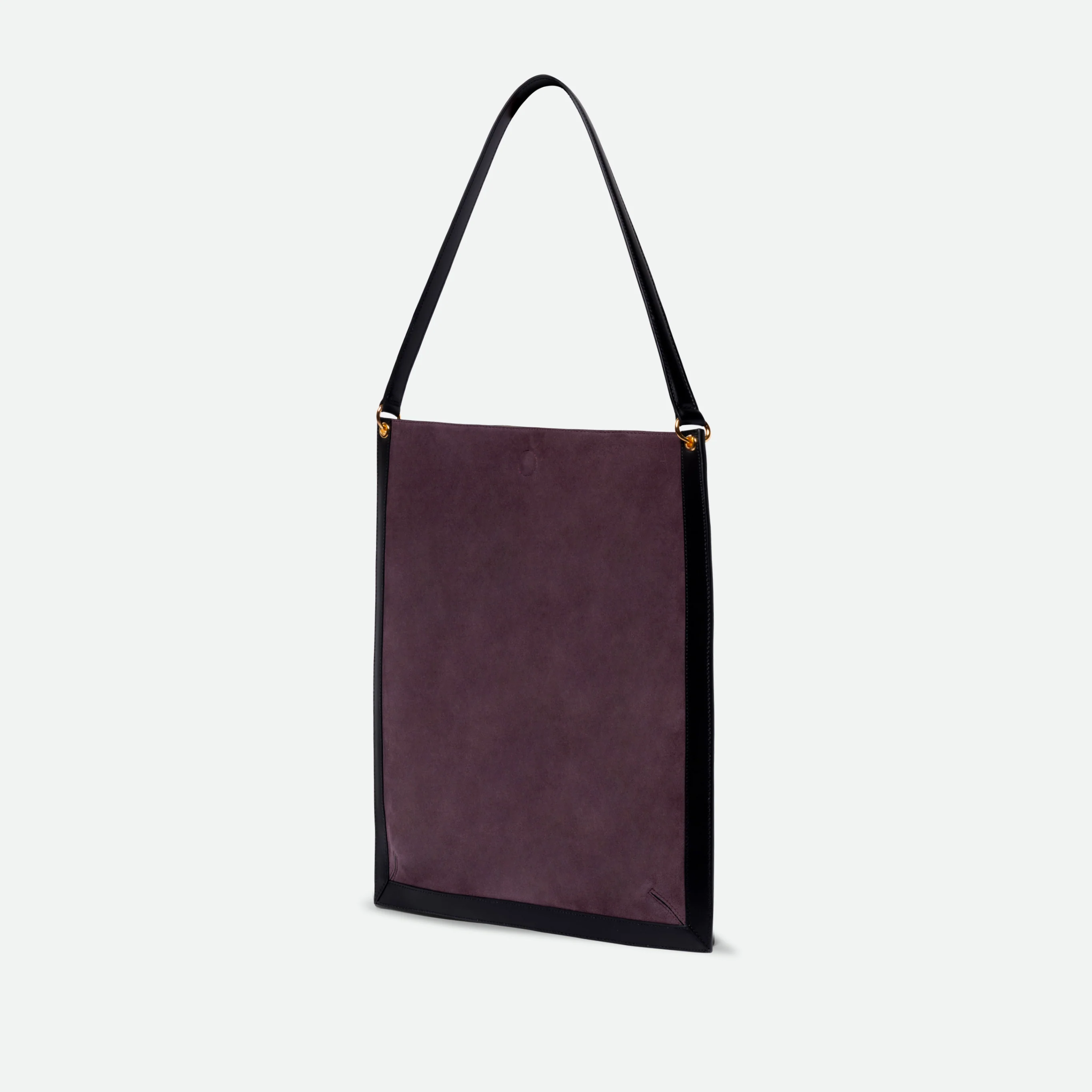 Penny Tote - Grape Suede / Black - Image 3