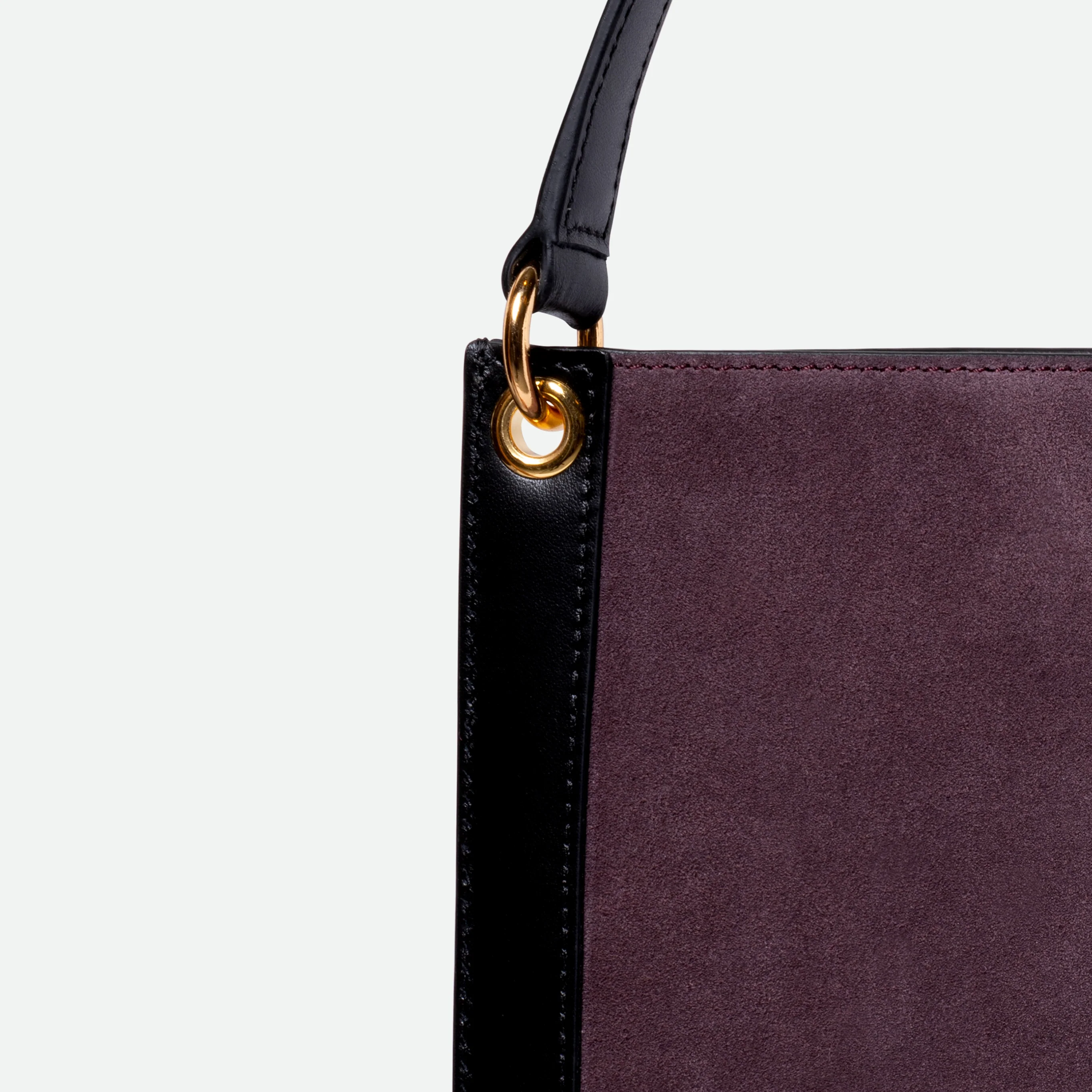Penny Tote - Grape Suede / Black - Image 4