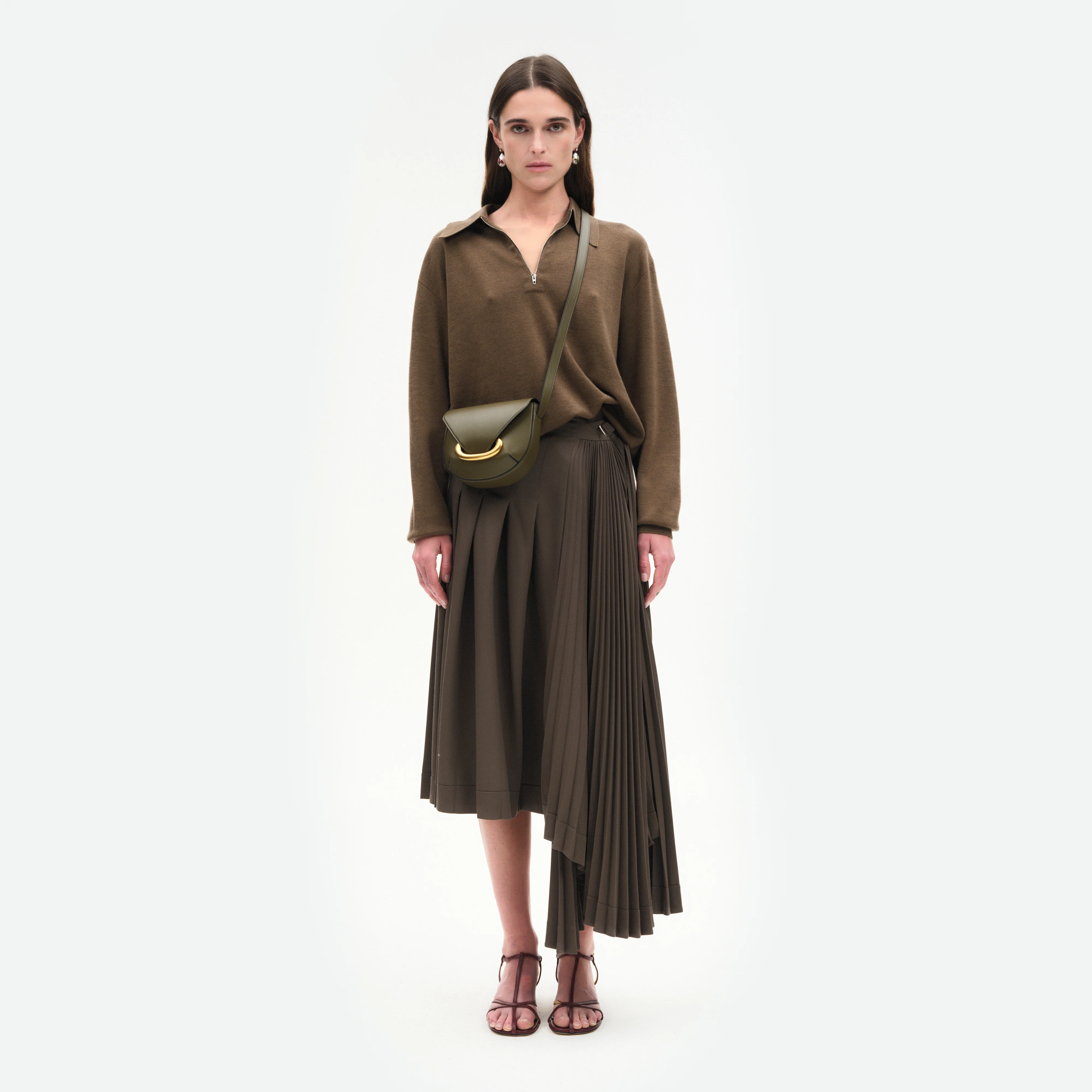 Veneto Crossbody Small - Deep Olive - Image 6