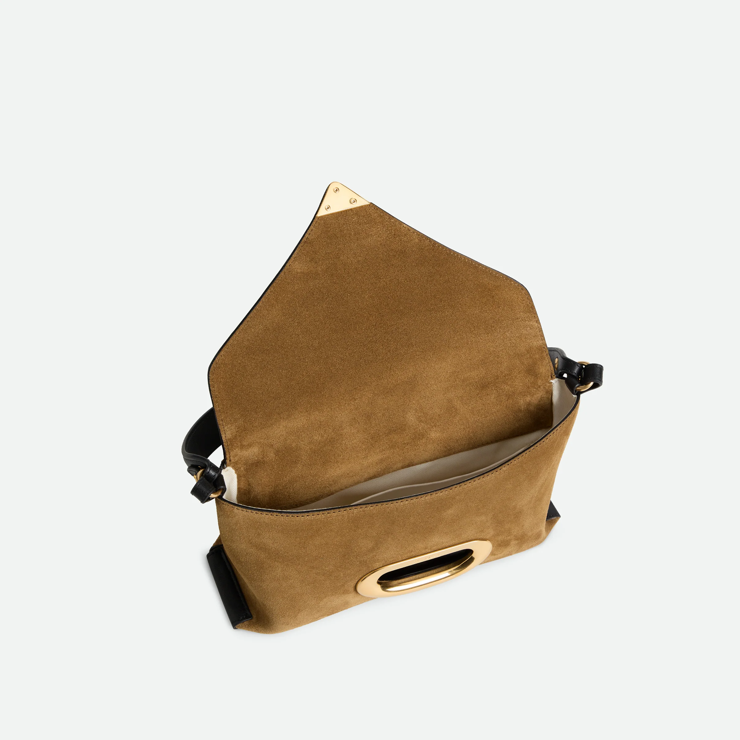 Veneto Shoulder Bag Small - Tabacco Suede - Image 3