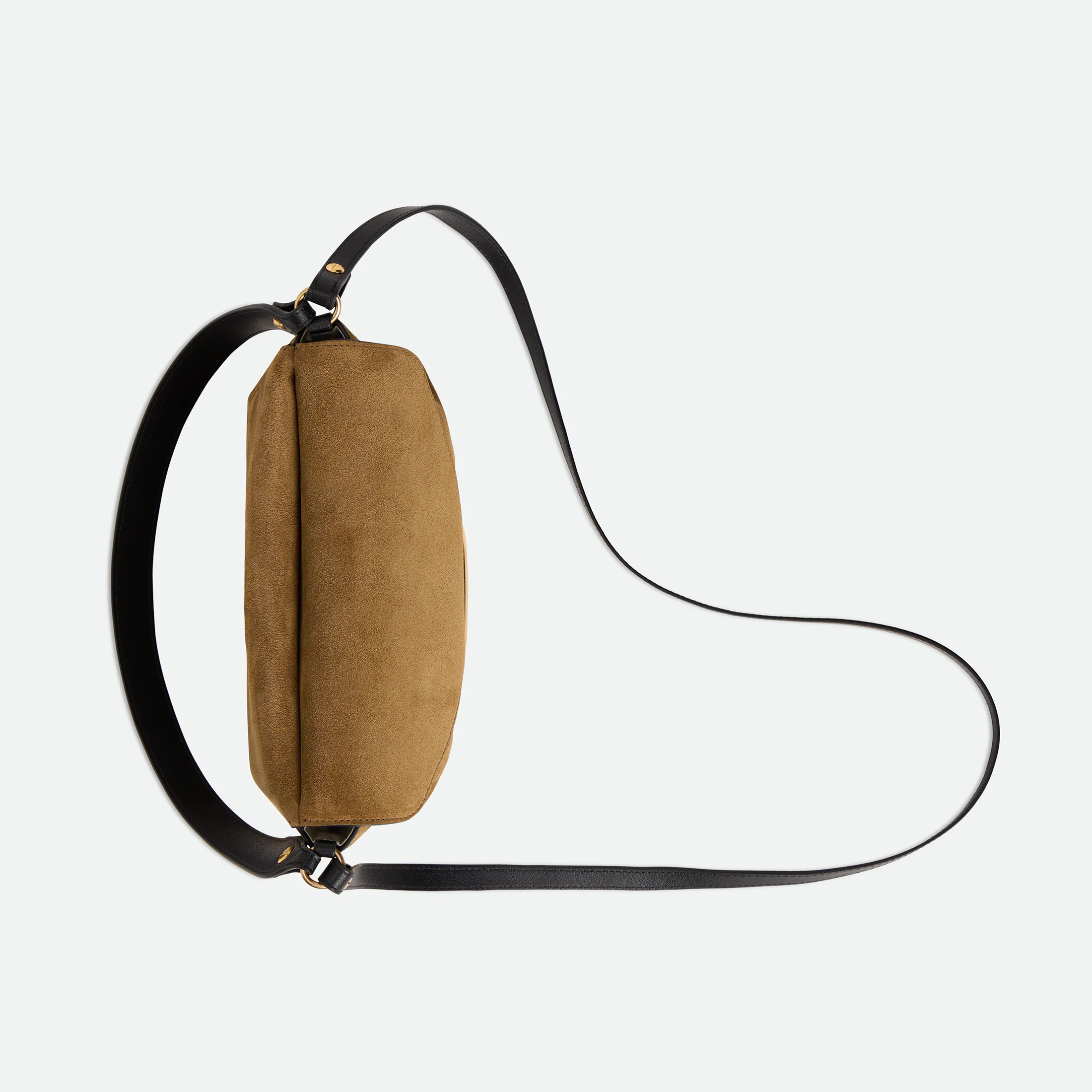 Veneto Shoulder Bag Small - Tabacco Suede - Image 4
